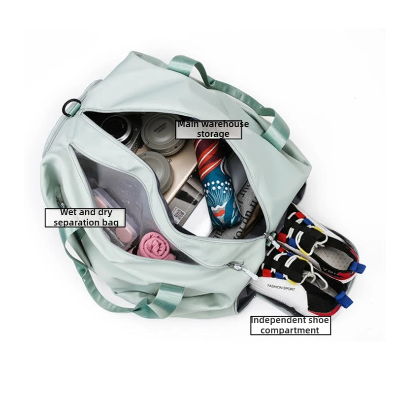The Everyday Duffel — Gym, Travel & Weekend Bag with Shoe & Wet Pocket